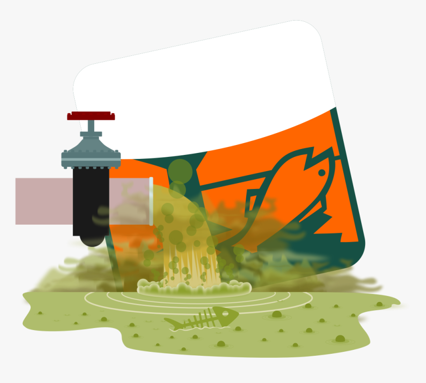 Water Pollution - Water Pollution Vector Png, Transparent Png, Free Download