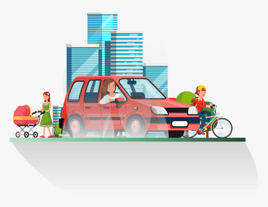 Bad Air Pollution - City Car, HD Png Download, Free Download