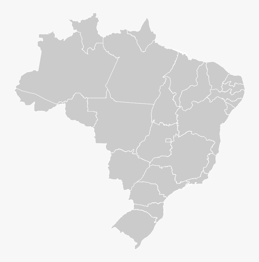 Map,black And White,brazil - Brazil Election Map 2018, HD Png Download, Free Download