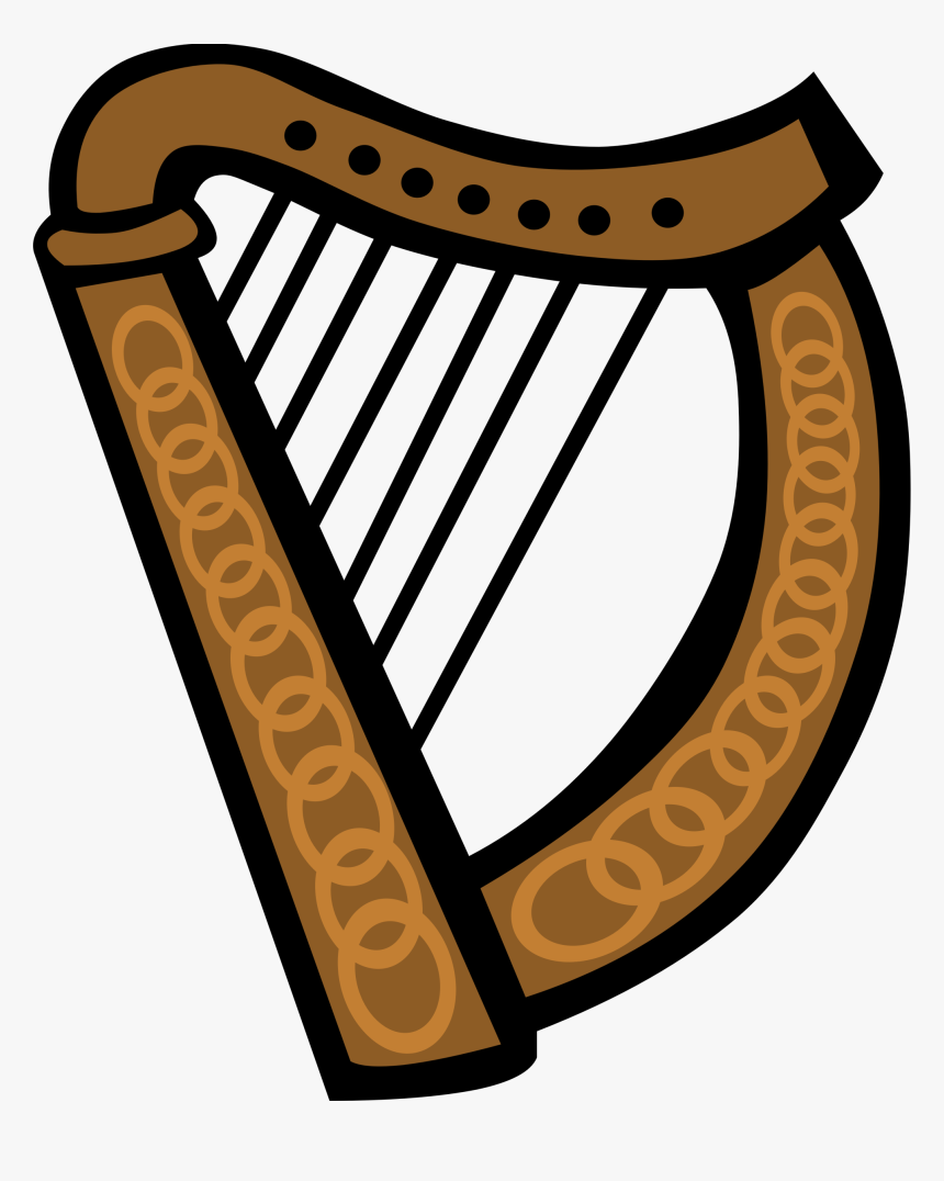 Celtic Harp Clip Arts - Irish Harp Clipart, HD Png Download, Free Download