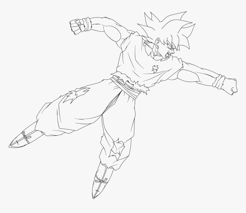 28 Collection Of Goku Vs Jiren Coloring Pages Ultra Instinct Goku Drawing Easy Hd Png Download Kindpng - roblox ultra instinct goku hair