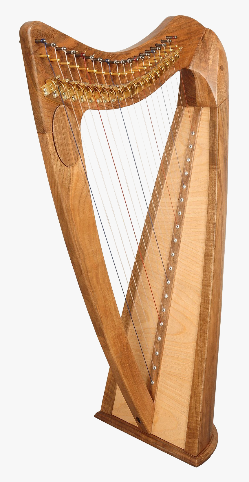 Wood Harp Png Clipart - Celtic Harp 19 Strings, Transparent Png, Free Download