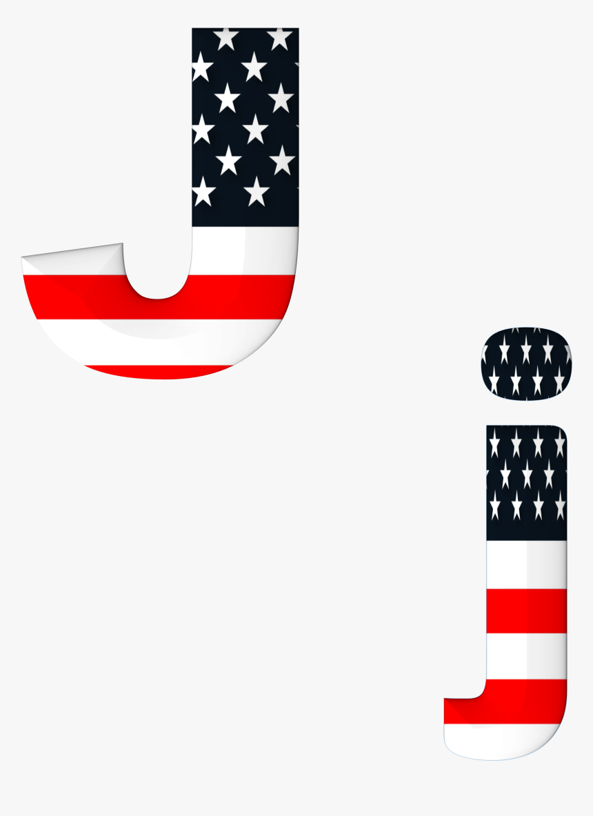 American Flag On The - Alphabet On Usa Flag, HD Png Download, Free Download