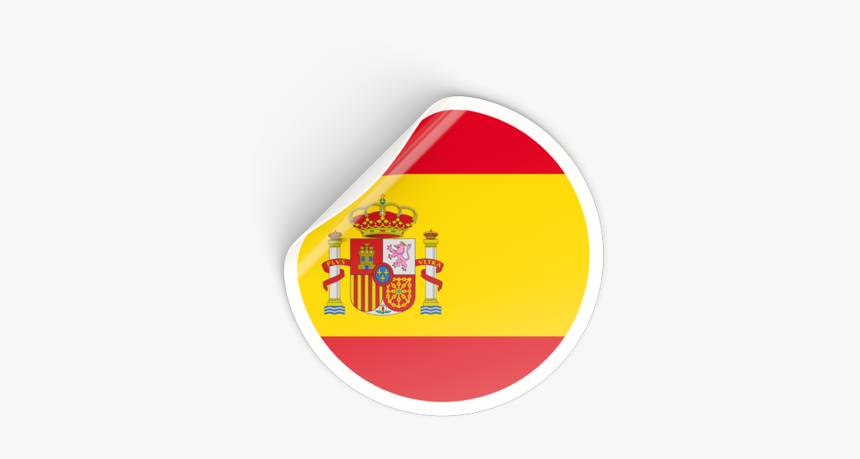 Flag - Png Round Flag Spain, Transparent Png, Free Download