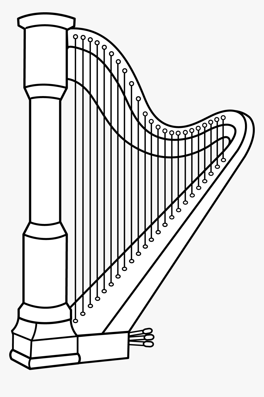 Clip Art Clip Art Harps - Harp Clipart Black And White, HD Png Download, Free Download