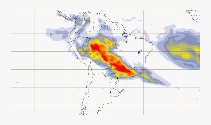 Map Of Brazil"s Fires - Part Of The Amazon Is On Fire, HD Png Download, Free Download