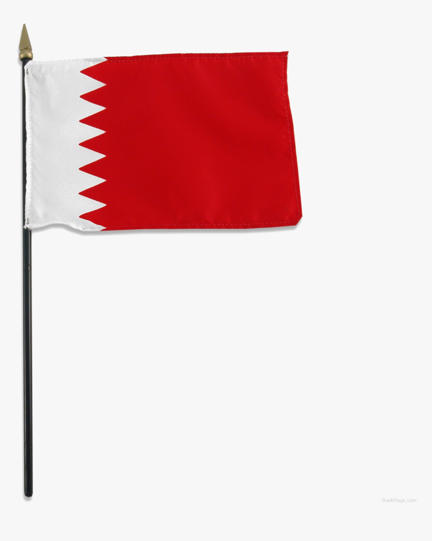 Bahrain Flag Png Free Download - Bahrain Flag With Pole, Transparent Png, Free Download