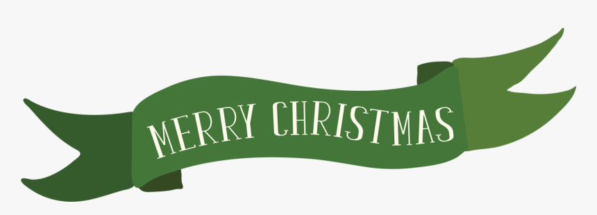 Merry Christmas Banner Svg Cut File - Merry Christmas Banner Green, HD Png Download, Free Download