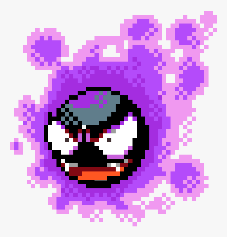 Gastly Pixel Art, HD Png Download, Free Download