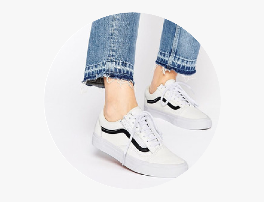 Vans Old Skool Zip White And Black, HD Png Download, Free Download