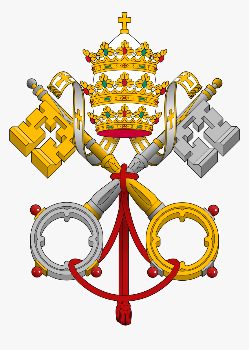 And City Coat Pope Holy Of Arms Clipart - Vatican City, HD Png Download, Free Download