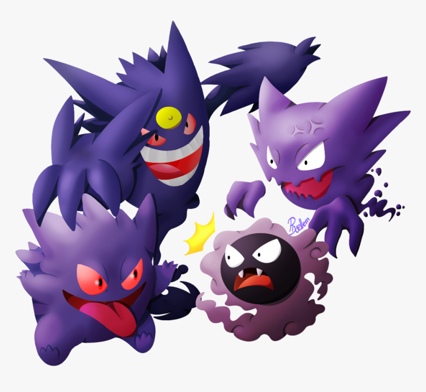 Gastly - Pokemon Gengar Y Gastly, HD Png Download, Free Download