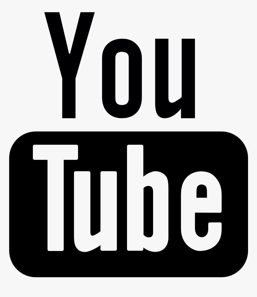 Youtube Play Button Transparent Png - Youtube Black And White Icon, Png Download, Free Download