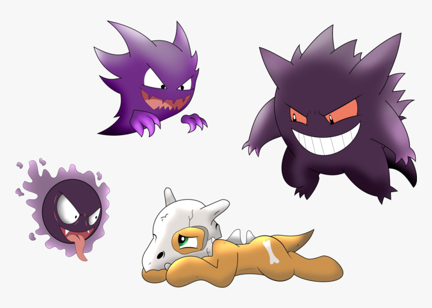 #464412 - Artist - Dubstepbrony4life, Artist - Qcryzzy, - Cubone Pokemon Gengar Haunter Gastly, HD Png Download, Free Download