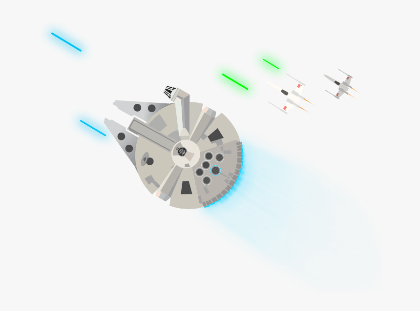 Transparent Millennium Falcon Png - Rotor, Png Download, Free Download