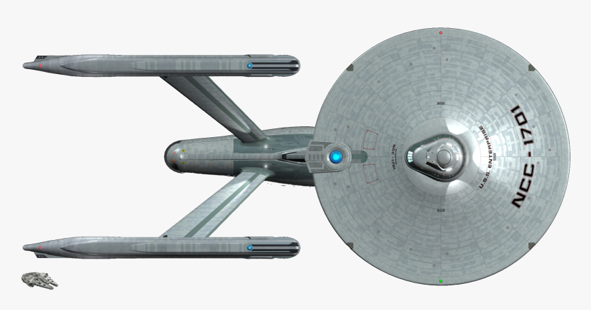 Enterprise Millennium Falcon Size Comparison, HD Png Download, Free Download