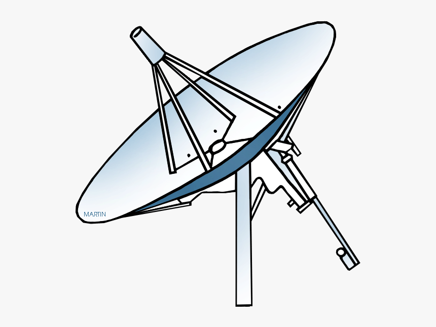 Outer Space Clip Art By Phillip Martin, Satellite Dish - Satellite Clipart, HD Png Download, Free Download