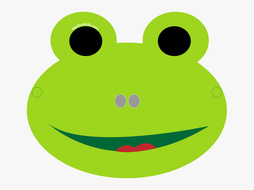 Frogs Clipart Printable - Mask Of A Frog, HD Png Download, Free Download