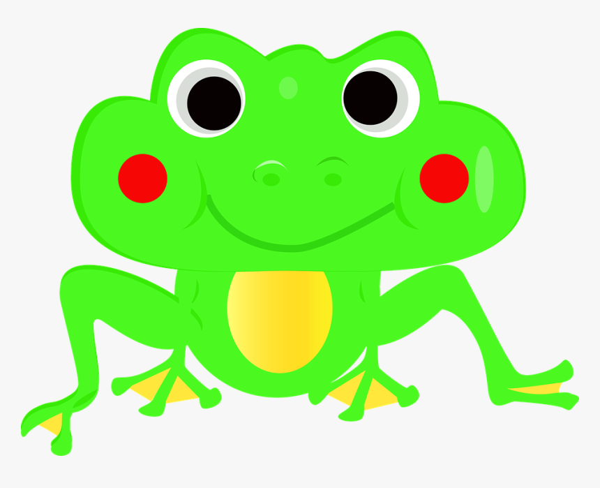 Frog Clipart Spring - Imagen De Un Ranas Animadas, HD Png Download - kindpng