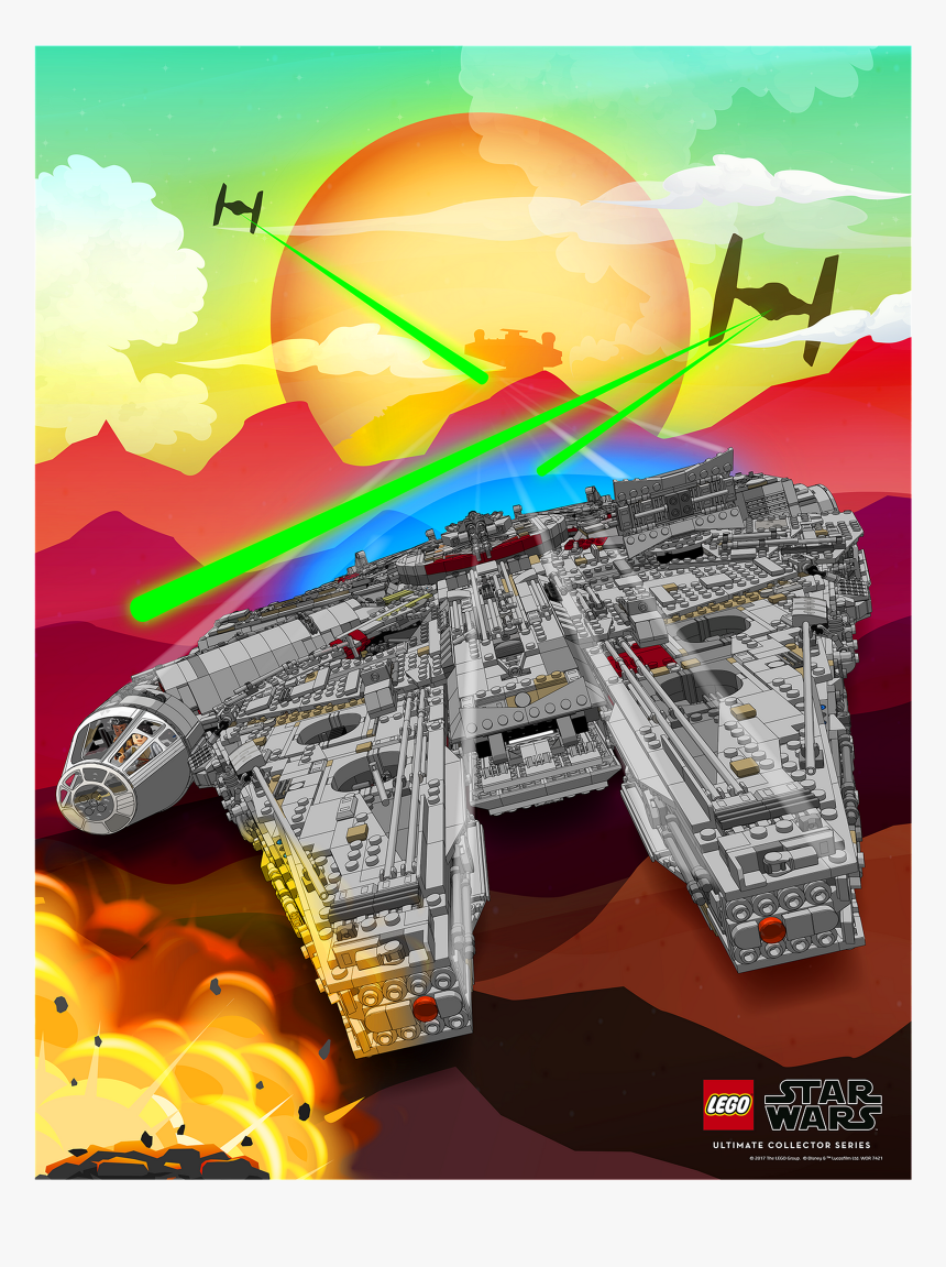 Lego Millennium Falcon Posters, HD Png Download, Free Download