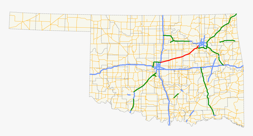 Ok-2 Path - State Of Oklahoma Drawing, HD Png Download, Free Download