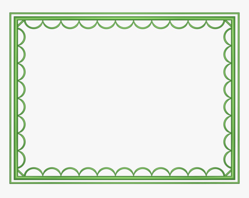 Artistic Loop Border In Light Green Color, Rectangular - Powerpoint Border, HD Png Download, Free Download