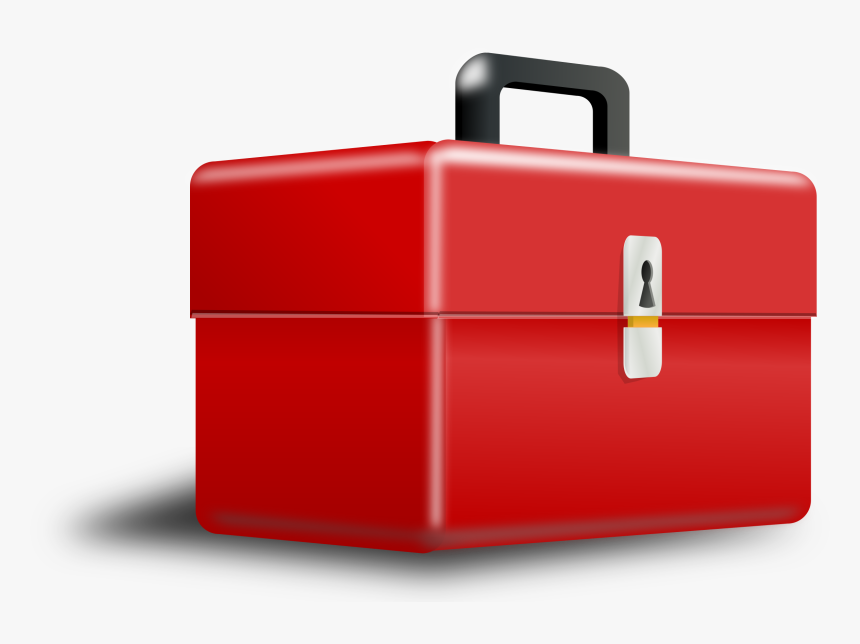 Rectangle,red,tool Boxes - Tool Box Clip Art, HD Png Download, Free Download