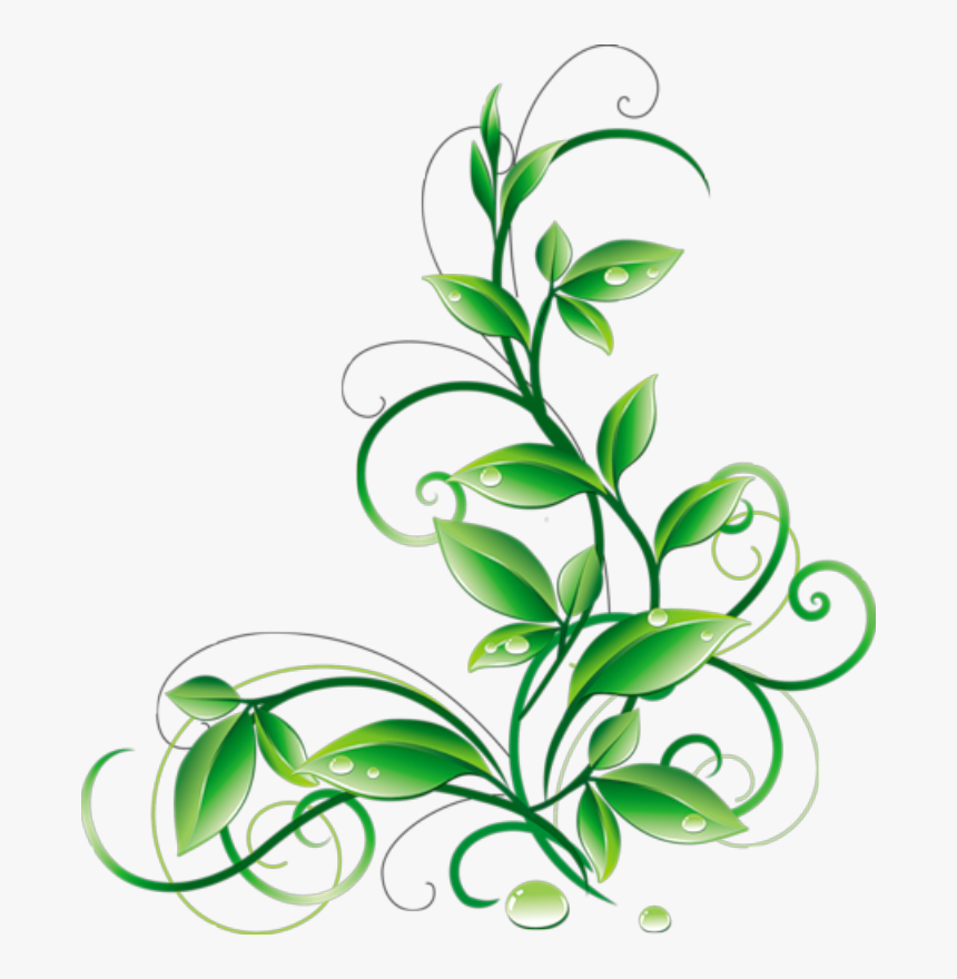 Green Background Transparent Png - Green Flowers Png, Png Download, Free Download