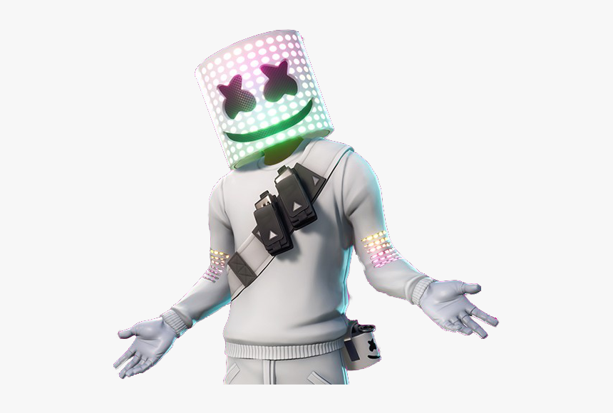 Fortnite Marshmello Skin Sticker By Meli - Marshmello Fortnite Extended Set, HD Png Download, Free Download