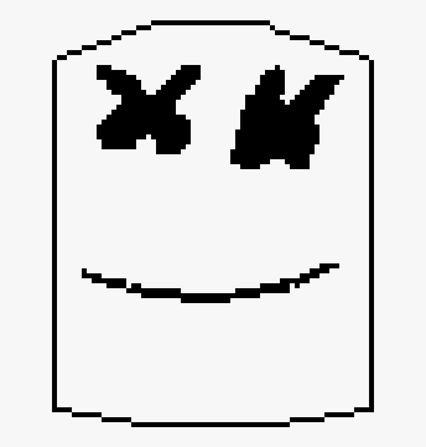 Marshmello Pixel Black Cat Png - King Boo Sprite Png, Transparent Png, Free Download