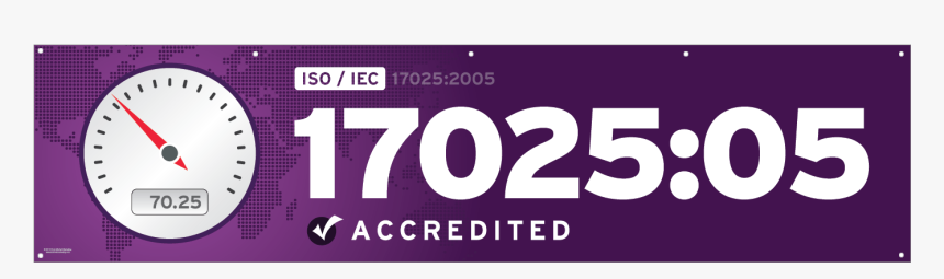 Iso 17025 2005 Banner - Gauge, HD Png Download, Free Download