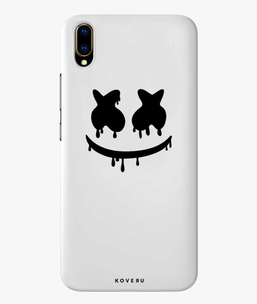 White Marshmallow Cover Case Fo Vivo V11 Pro - Marshmello Mask T Shirt, HD Png Download, Free Download