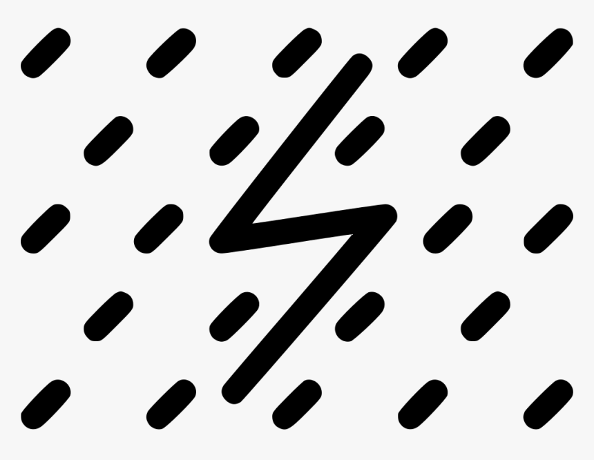 Rain Rainfall Lightning Thunder Raining Weather - Rainy Icon Png Material, Transparent Png, Free Download