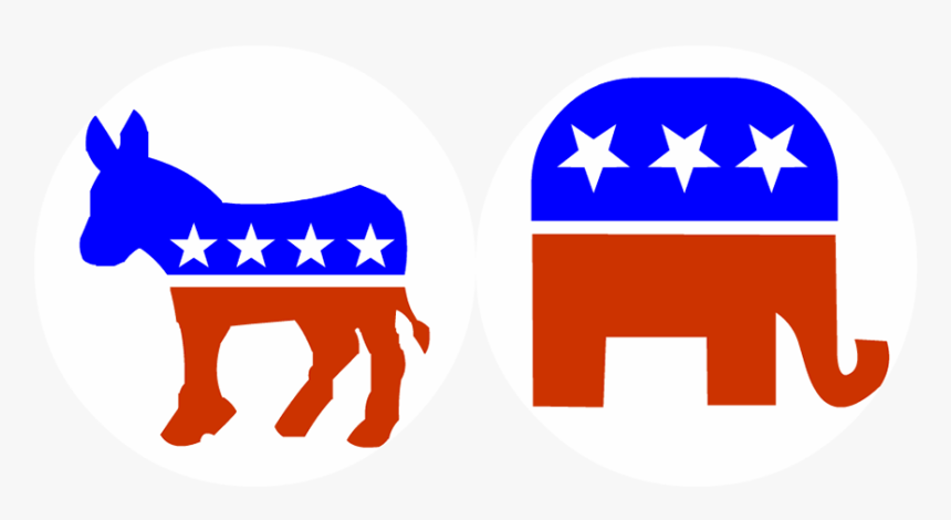 Political Clipart Election - Republican Democratic Party, HD Png Download, Free Download