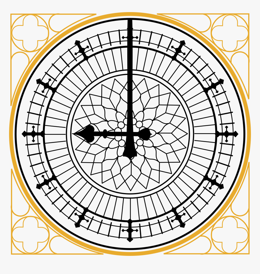 Big Ben Drawing Clock, HD Png Download, Free Download