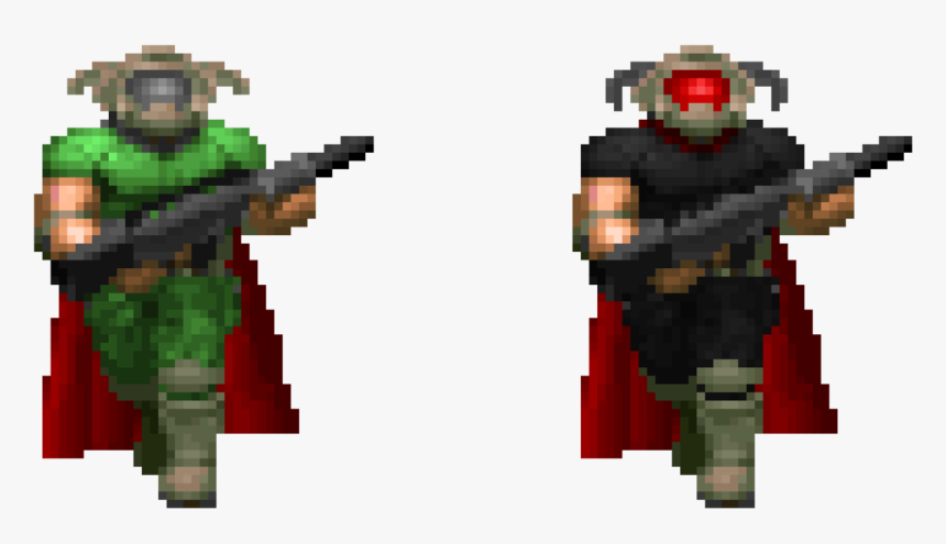 Transparent Doomguy Png - Brutal Doom Doomguy Sprite, Png Download, Free Download