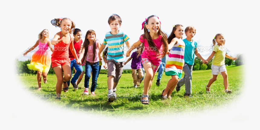 Depositphotos 32010675 Kids Running Enjoying Summer - Toddlers Running, HD Png Download, Free Download