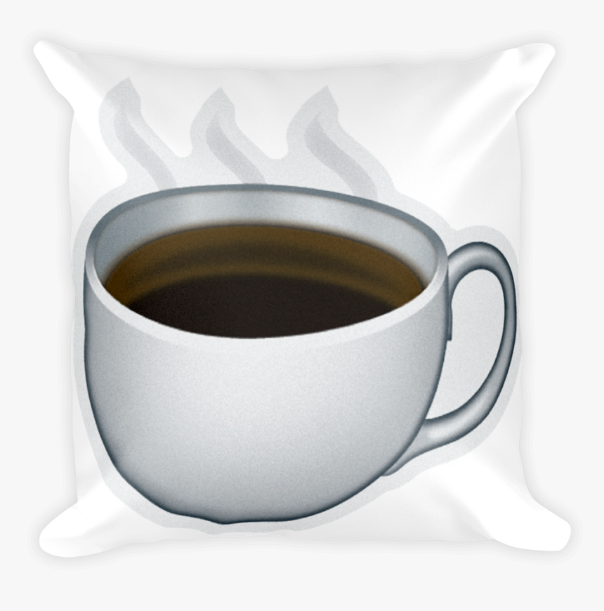 Emoji Pillow Hot Beverage Just Emoji Png Coffee Emoji - Coffee Emoji Sticker, Transparent Png, Free Download