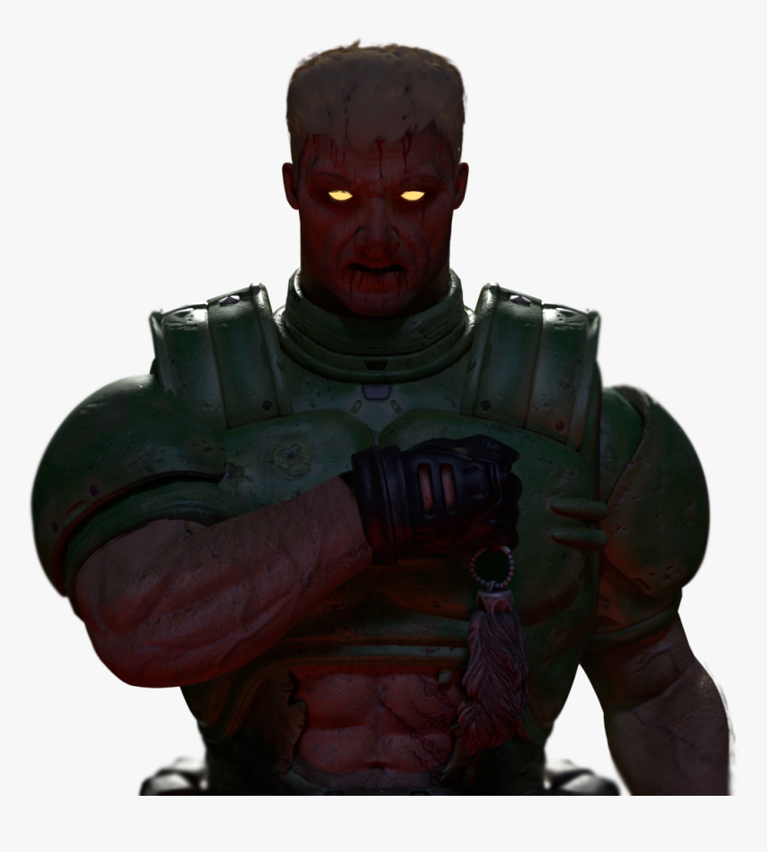 Quake Champions Doomguy Face , Png Download - Doomguy Quake Champions, Transparent Png, Free Download