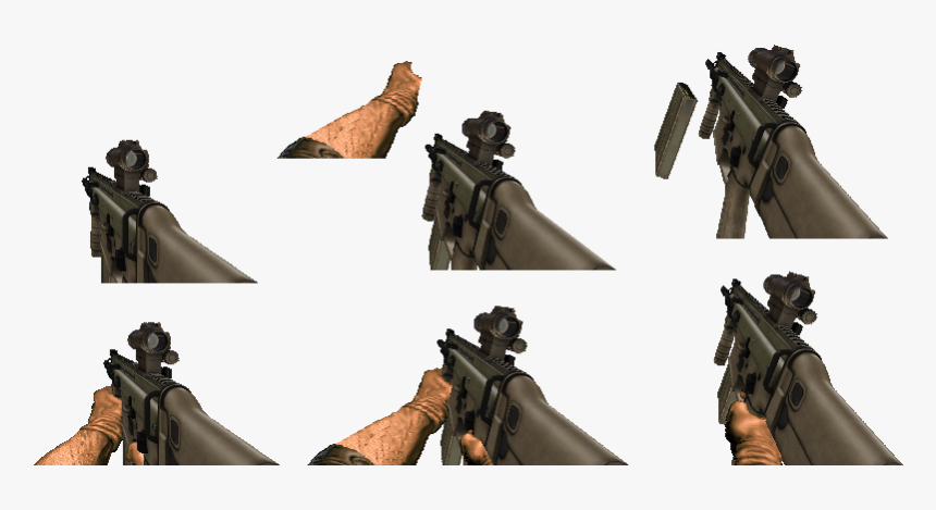 Gun Animation Sprite, HD Png Download, Free Download
