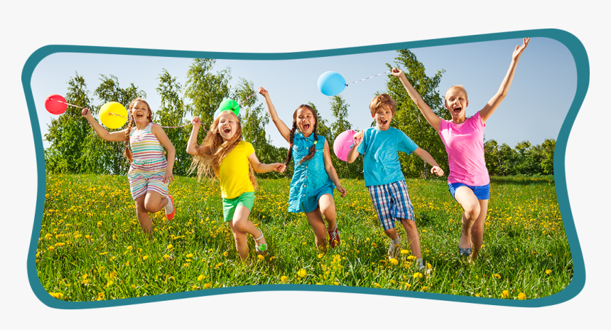 Kids Running With Balloons - Международный День Защиты Детей, HD Png Download, Free Download