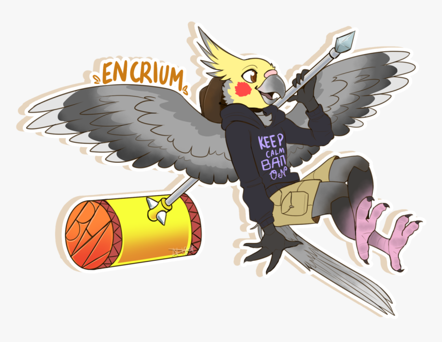 Birb Boiyo Goin On With The Ban Hammer - Can A Cockatiel Be A Furry, HD Png Download, Free Download