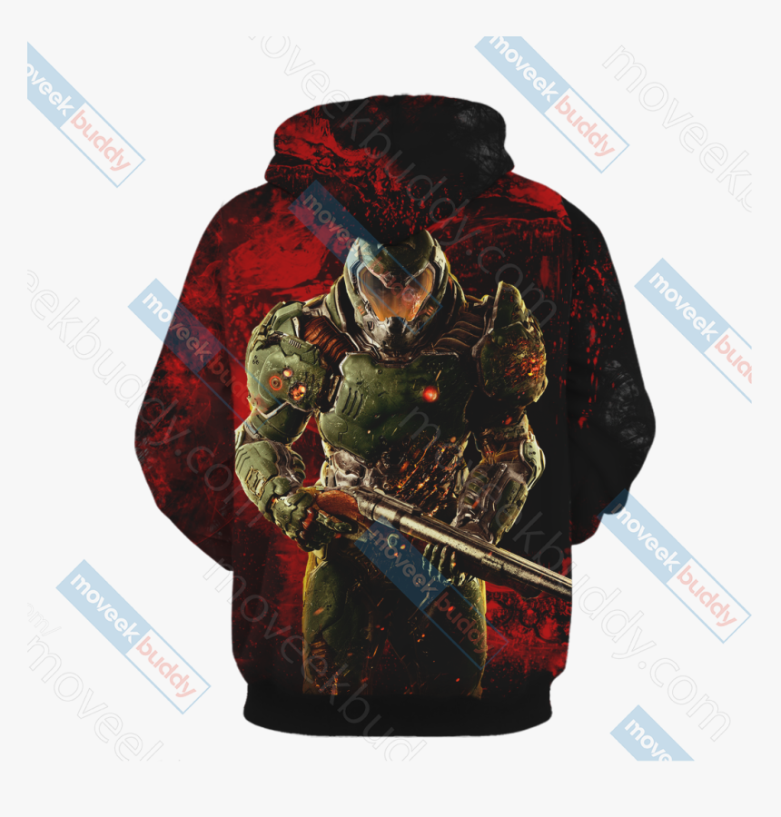 Doomguy Unisex 3d Hoodie, HD Png Download, Free Download