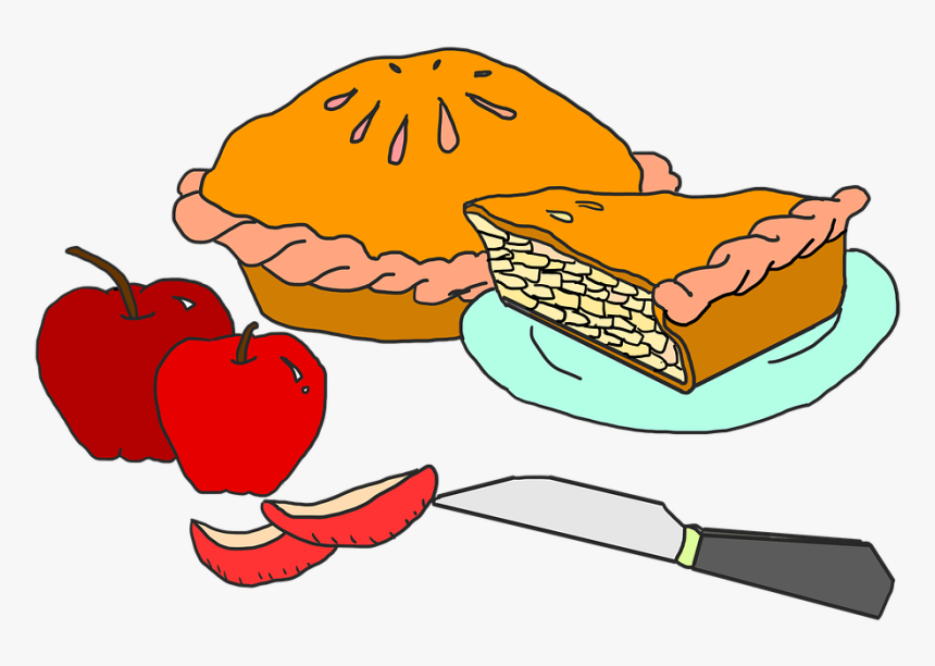 Apple Pie, Dessert, Apple, Delicious, Sweet, Bake - Torta De Maça Desenho, HD Png Download, Free Download