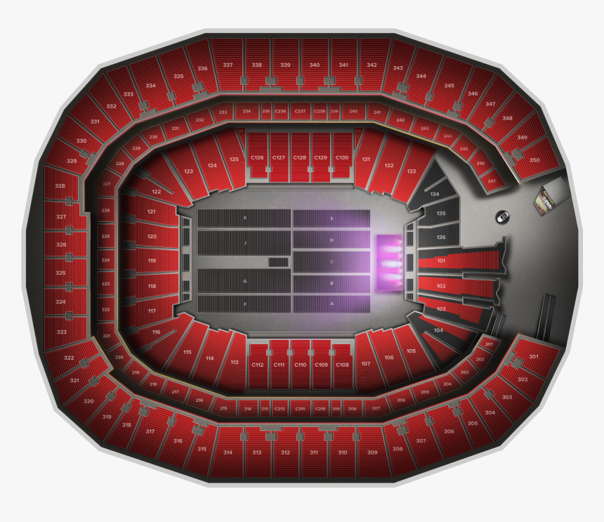 Mercedes Benz Stadium Seats - Soccer-specific Stadium, HD Png Download, Free Download