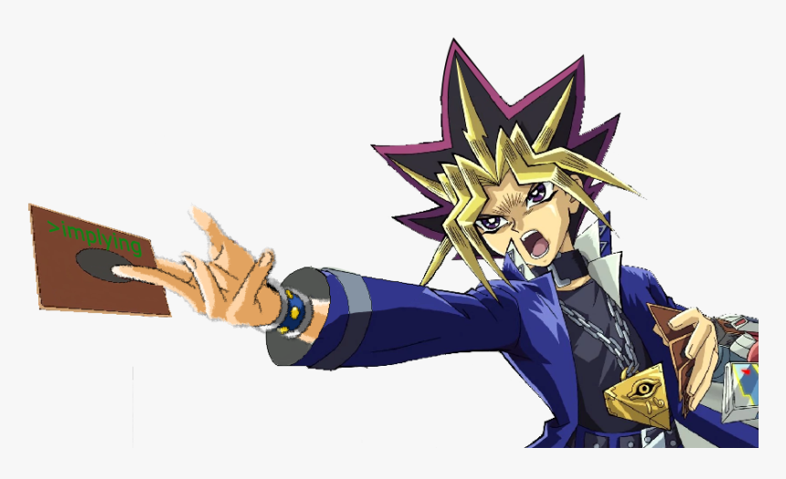 Shopped Yugi , - Attack Your Life Points Directly Anti Vax, HD Png Download, Free Download