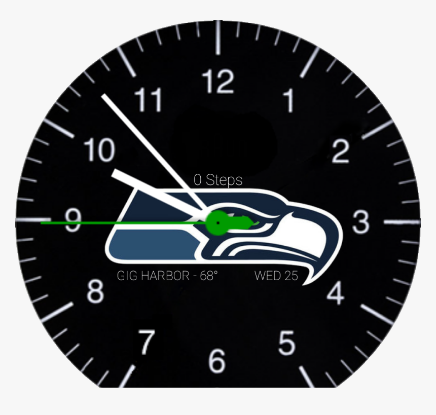 Sports Nfl Seattle Seahawks Black - Seattle Seahawks, HD Png Download, Free Download