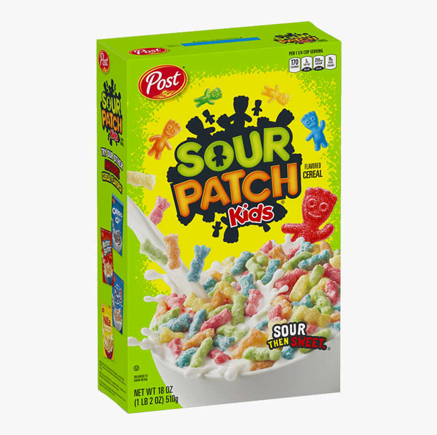 Sour Patch Kids Box 18 Oz - Post Sour Patch Cereal, HD Png Download, Free Download