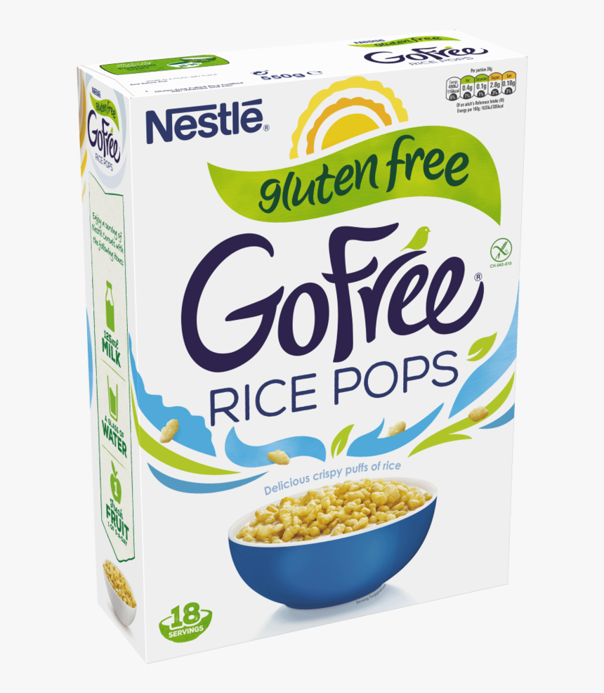 Nestle Gofree Rice Pops Gluten Free Cereal Box - Go Free Rice Pops, HD Png Download, Free Download