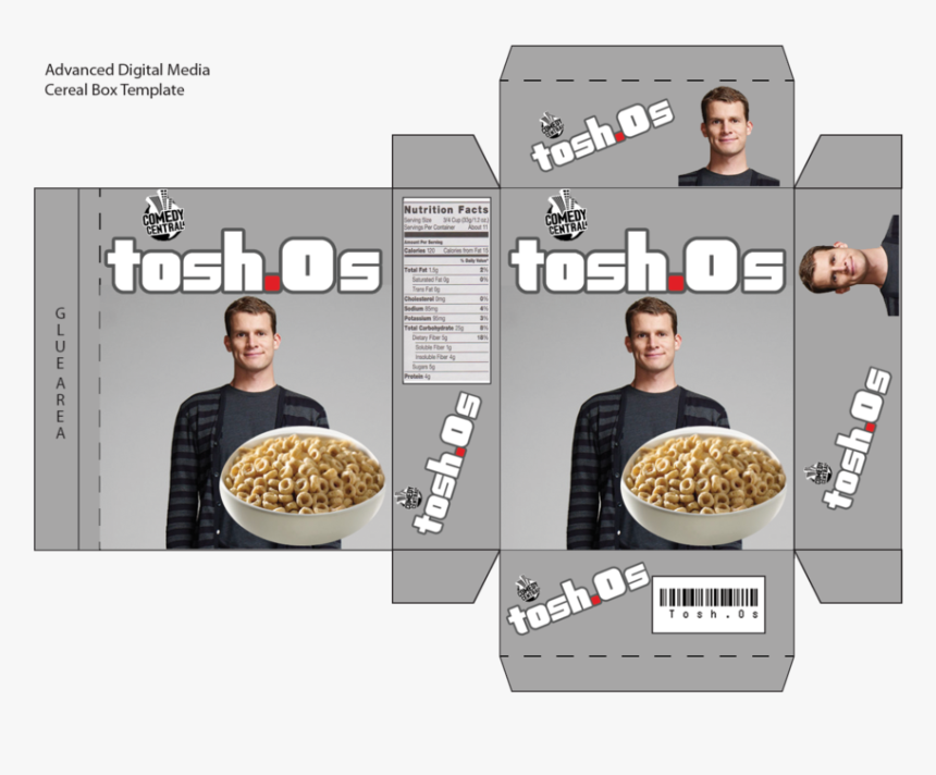 Tosh O S - Cereal Box Net Template, HD Png Download, Free Download